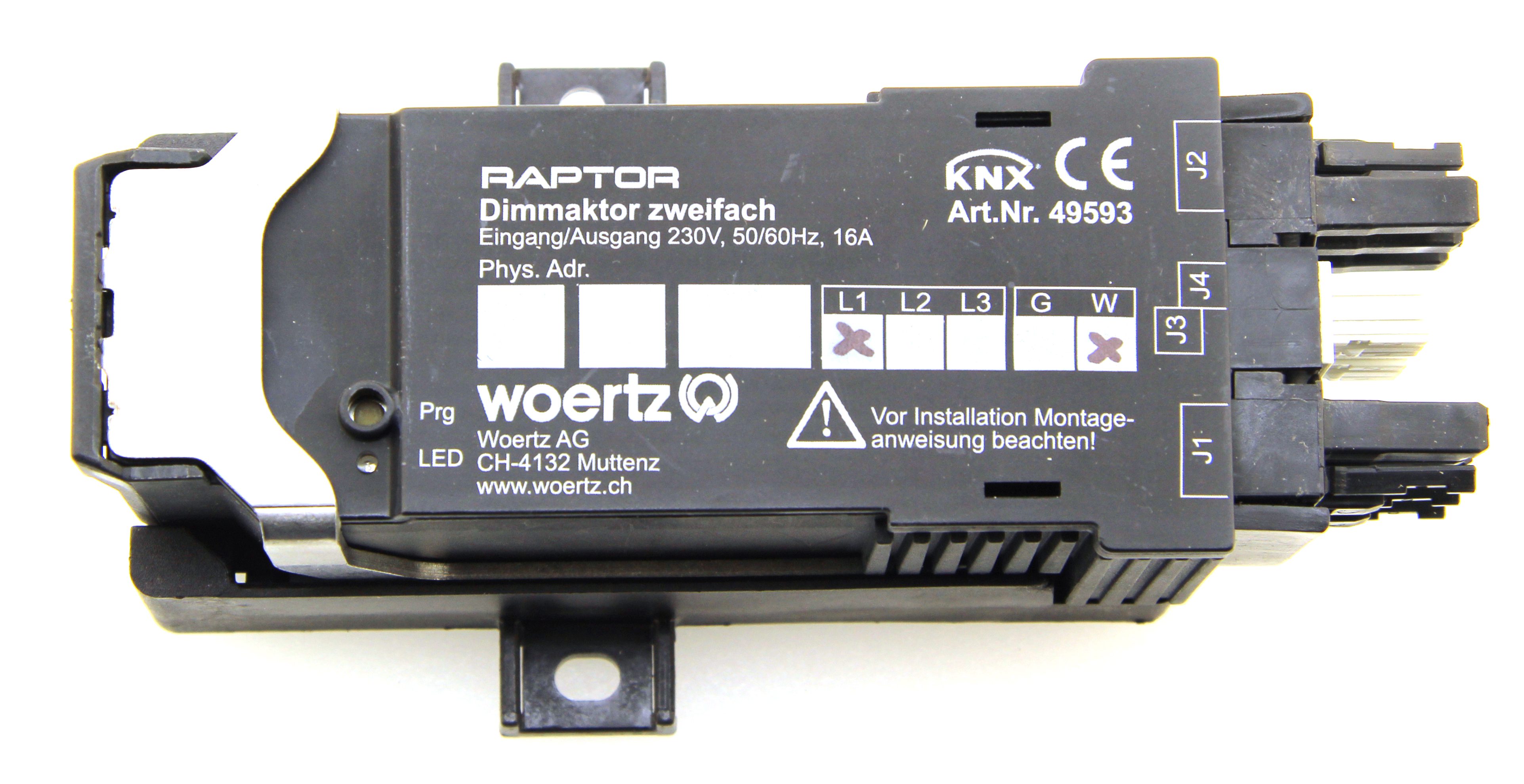 Interruptor/actuador Raptor 2-fold - KNX - L2 - Winsta®