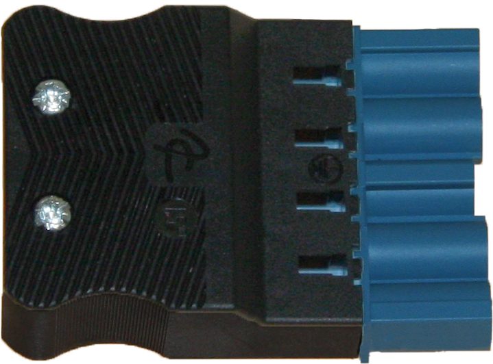 Conector C2-M 5P azul Carcasa