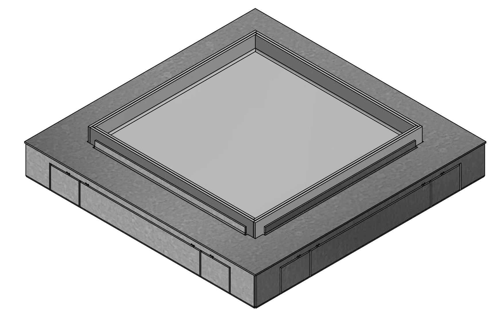 Caja de tiro ZUG22 384x384/40 Al