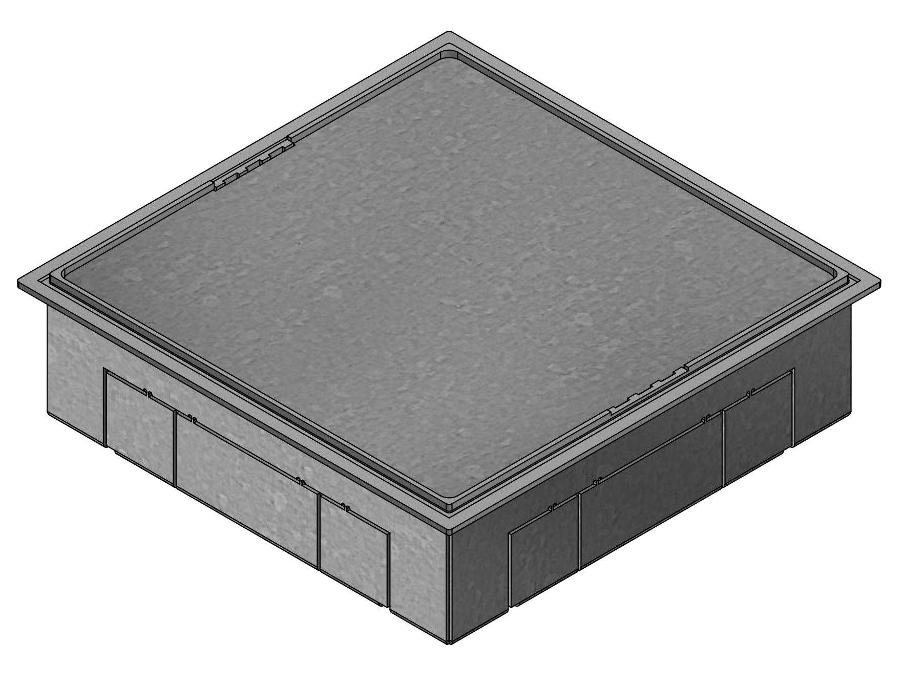 Caja de tiro ZUG4 284x284/50 uds