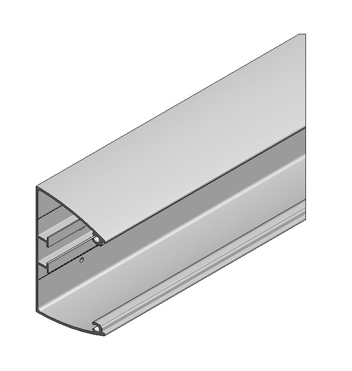Perfil de aluminio SOLO, anodizado L=2000mm Perfil de aluminio SOLO, anodizado L=2000mm