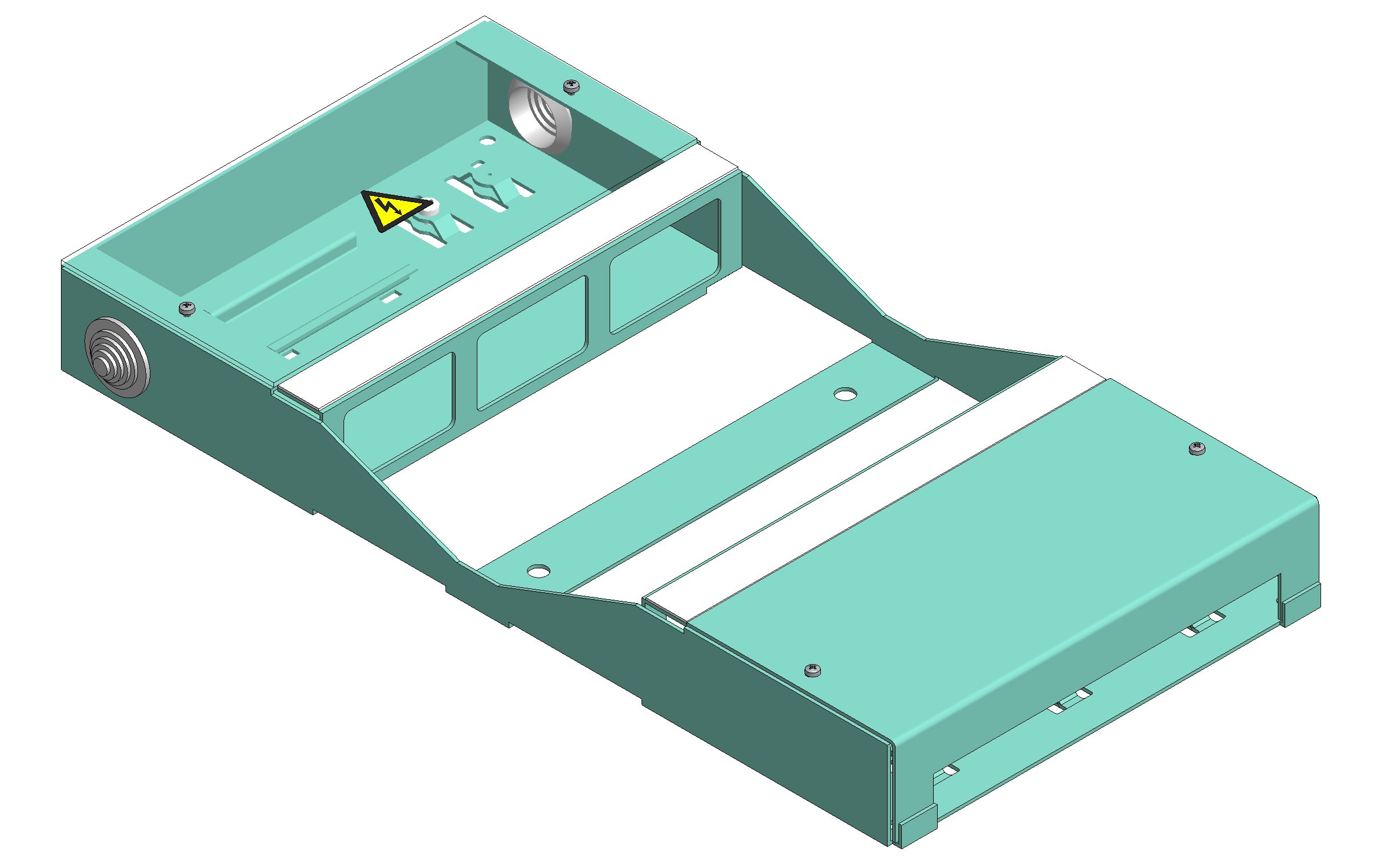 Caja de bornes 2x3FLF horizontal vacía DAK