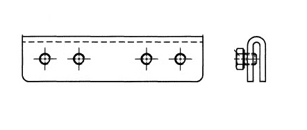 Soportes de conexión rectos