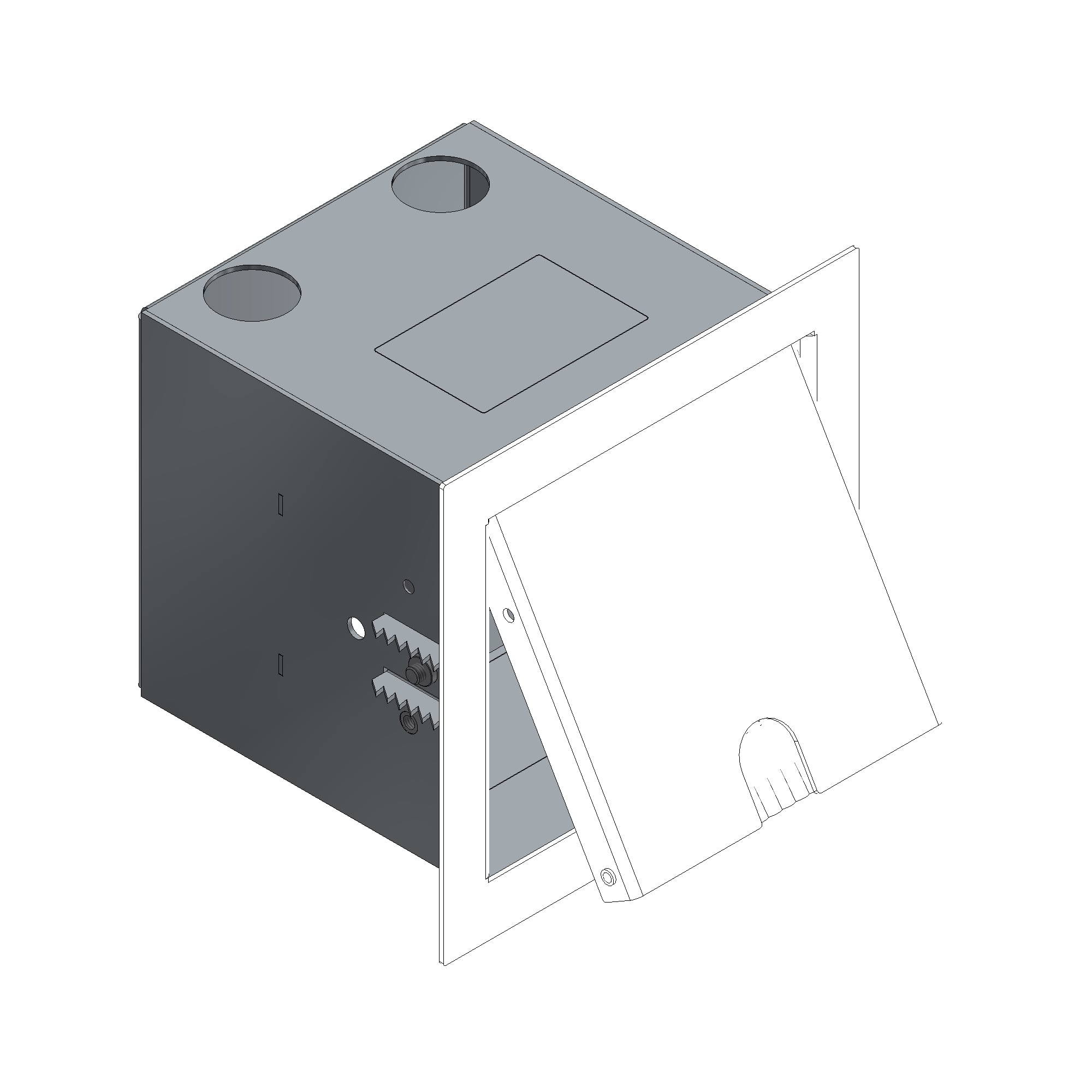 Caja de conexiones de pared 2FLF ws WAD 120 Caja de conexiones de pared 2FLF ws WAD 120