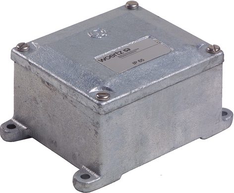 Caja de conexiones de hierro fundido, 116x102x72mm