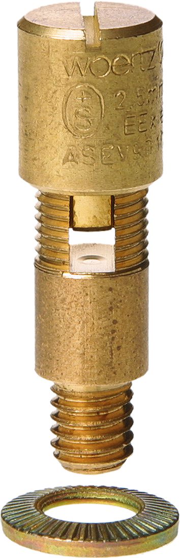 Borne de protection nue, 2.5mm2 M6x5mm