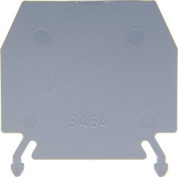 Paroi d'extrémité DIN-35 grise p. 3452/6