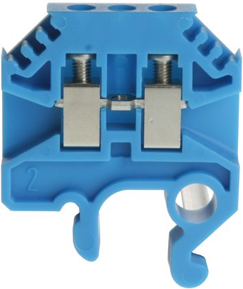 Borne DIN32 2.5mm2 bleue Borne DIN32 2.5mm2 bleue