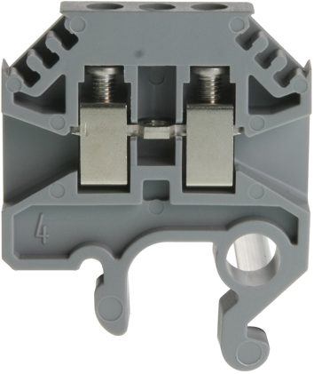 Borne sur rail DIN32 2.5mm² gris