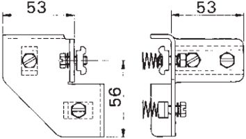 Pièce d'angle type D Pièce d'angle type D