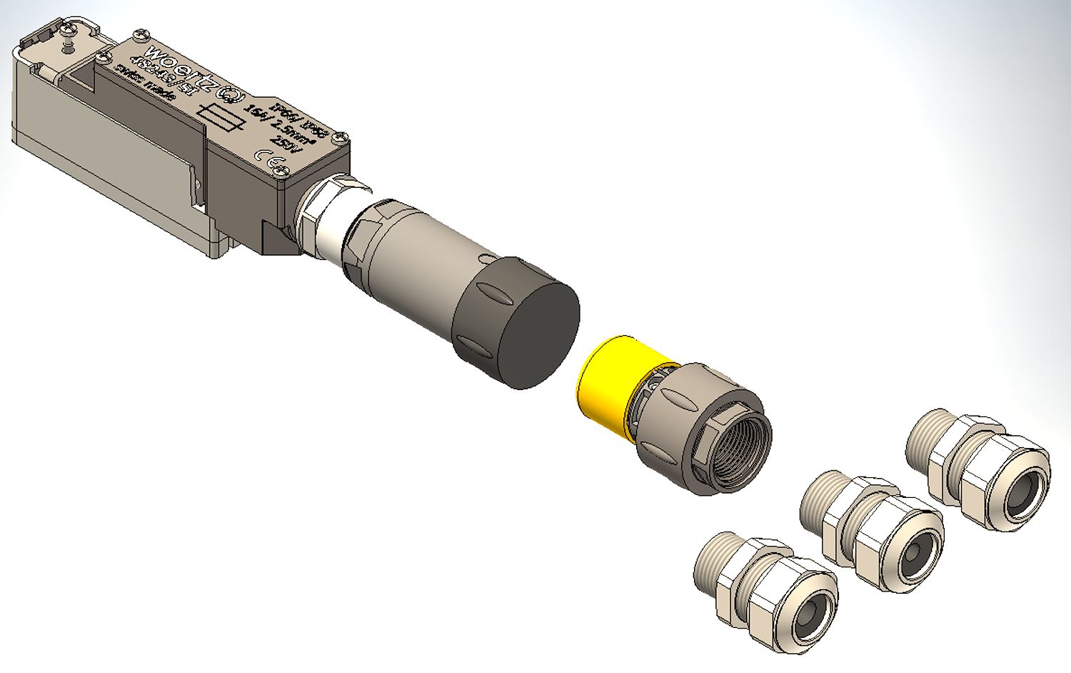 Boîtier de dérivation CP IP 3G2.5 / 4mm² prise IP68