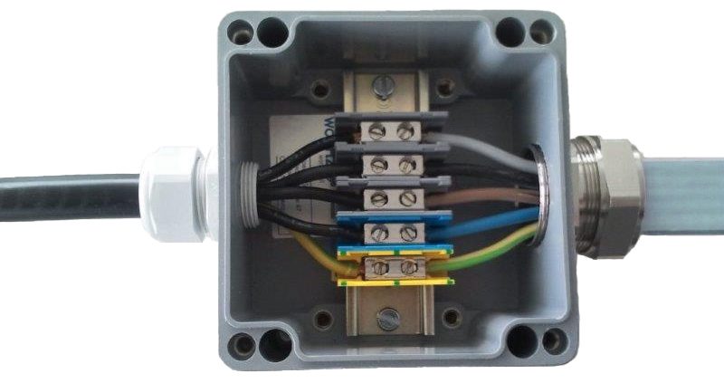 Boîtier d'alimentation CP power IP 5G6mm² IP65 5P