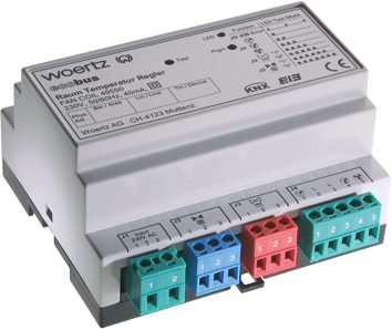 Régulateur pour ventilo-convecteur - chauffant/réfrigérant, 2 x 24 VAC + 0-10 VDC - KNX/EIB