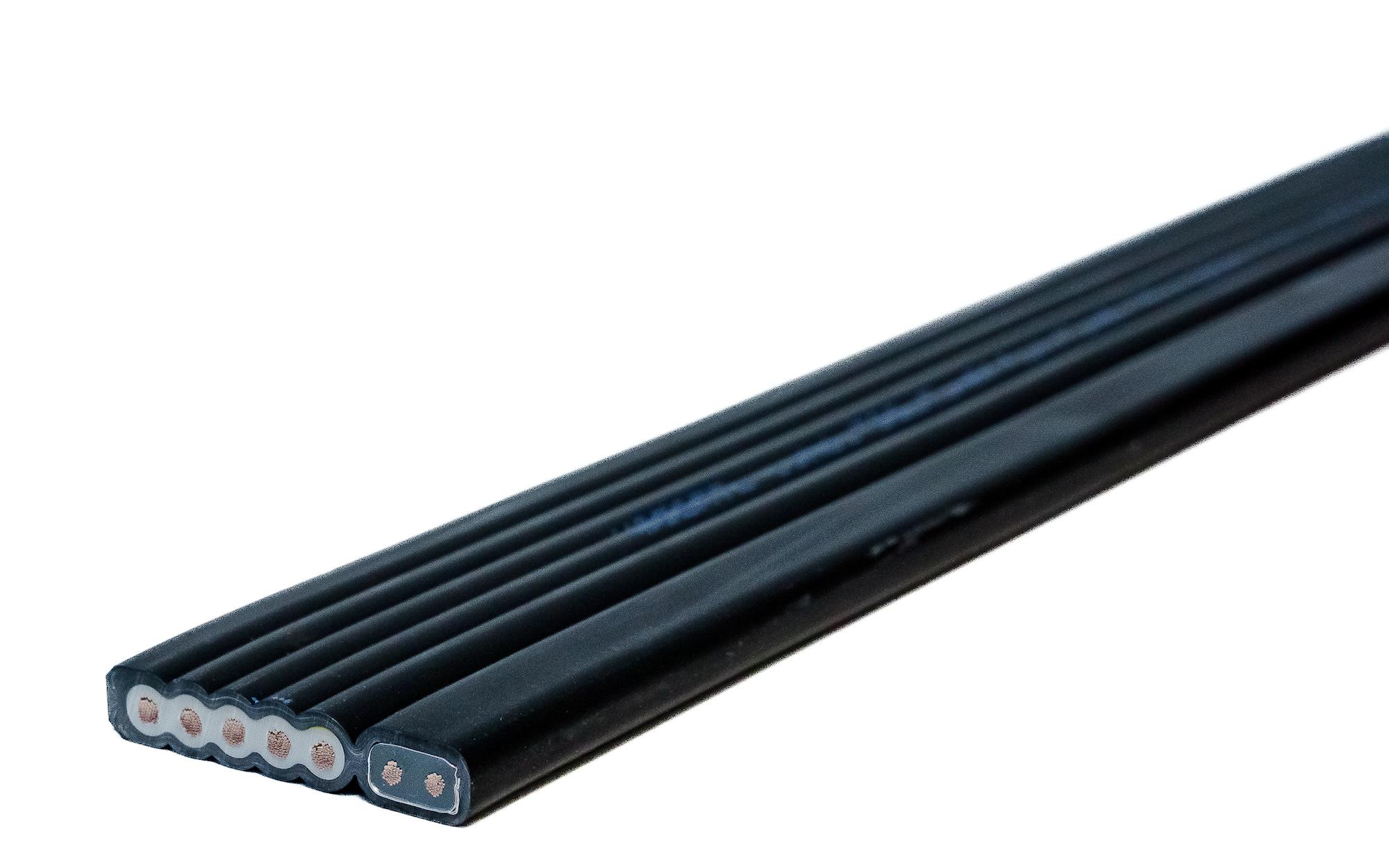 Câble plat combi 5G2.5mm²+2x1.5mm² HF BK 2.0