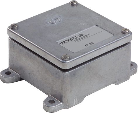 Boîte de dériv. alu. 88x88x52mm 4xM25 Boîte de dériv. alu. 88x88x52mm 4xM25