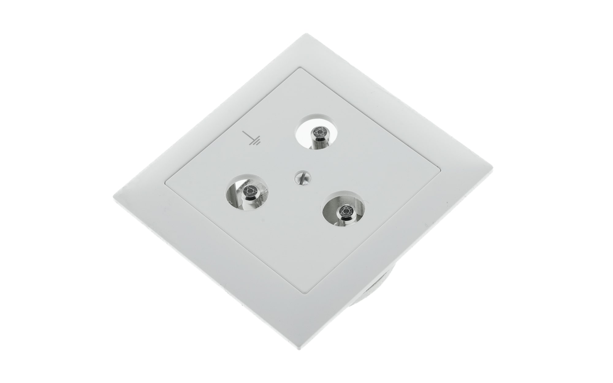 Prises de terre EDIZIOdue FKE blanc, avec 3 fiches, pour canaux d'installation Prises de terre EDIZIOdue FKE blanc, avec 3 fiches, pour canaux d'installation