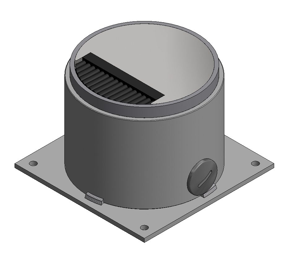 Boîte de sol nivelable BOD Ø107 Cr BL