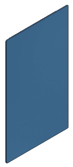 Paroi d'extrémité BRK 4670/200x115 blanc Paroi d'extrémité BRK 4670/200x115 blanc