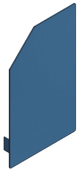 Paroi d'extr. av. biseau KDK 220x150 Paroi d'extr. av. biseau KDK 220x150