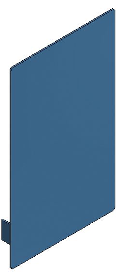 Paroi d'extrémité arête KOK 180x90 Al