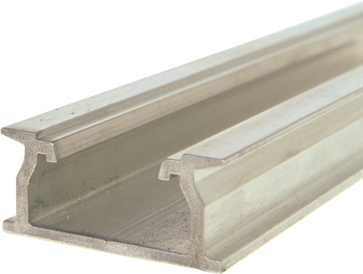 Rail combiné DIN35/C30 en aluminium 2 m