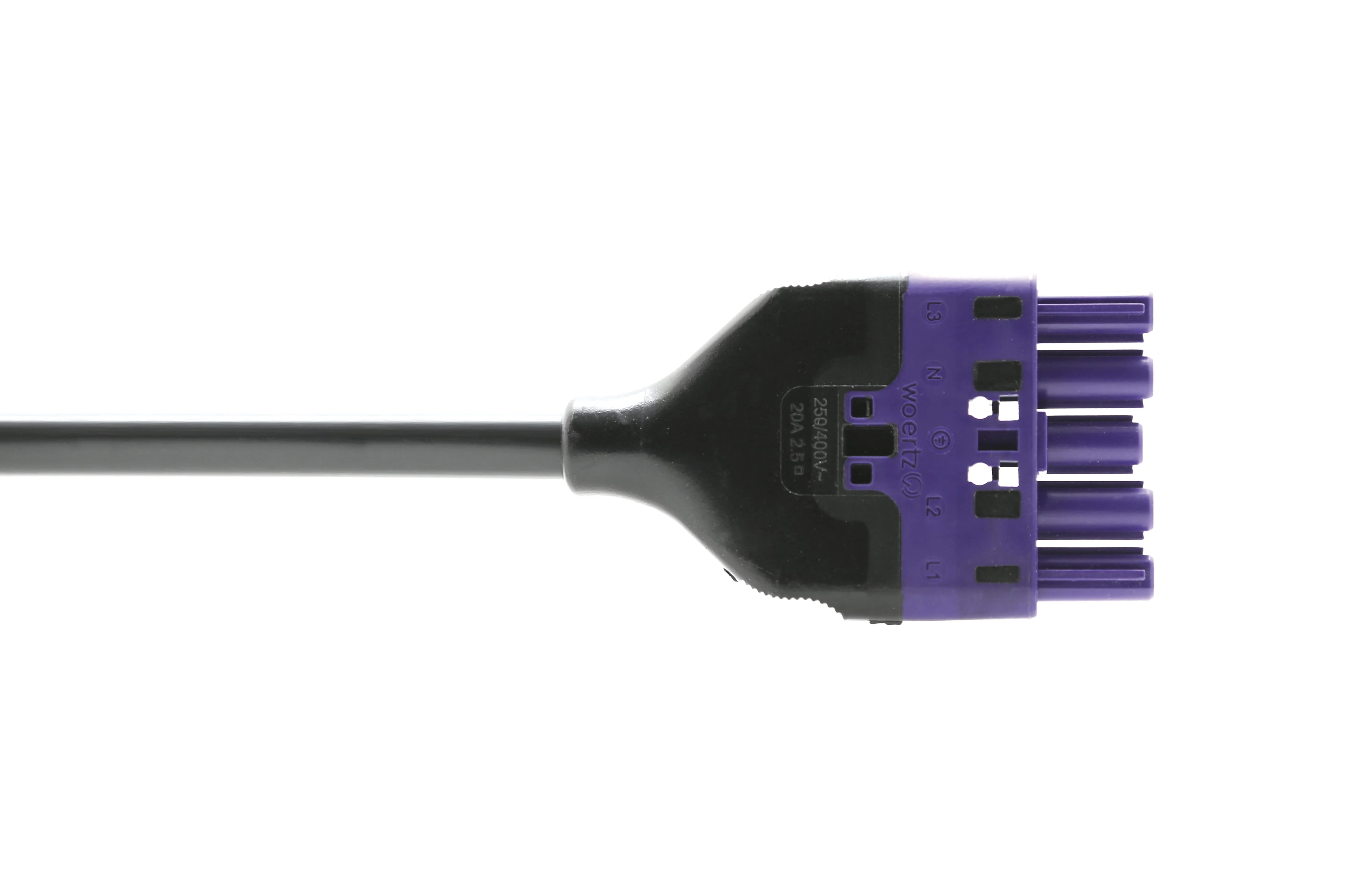 Plug connections Code 1 for Mains Voltage, 5 poles (3LNPE)