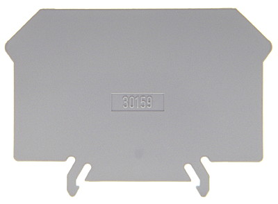 Parete di chiusura DIN35 grigio