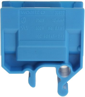 Morsetto derivazione DIN32 10mm2 blu