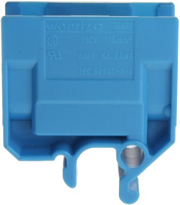 Morsetto derivazione DIN32 16mm2 blu