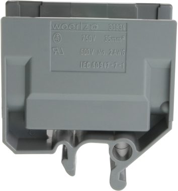 Morsetto derivazione DIN32 35mm2 grigio