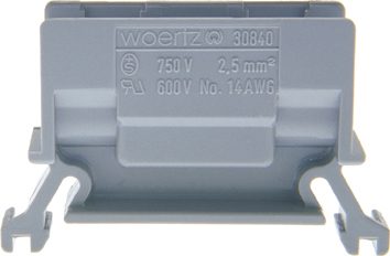 Morsetto di derivazione DIN35 2.5mm2 grigio