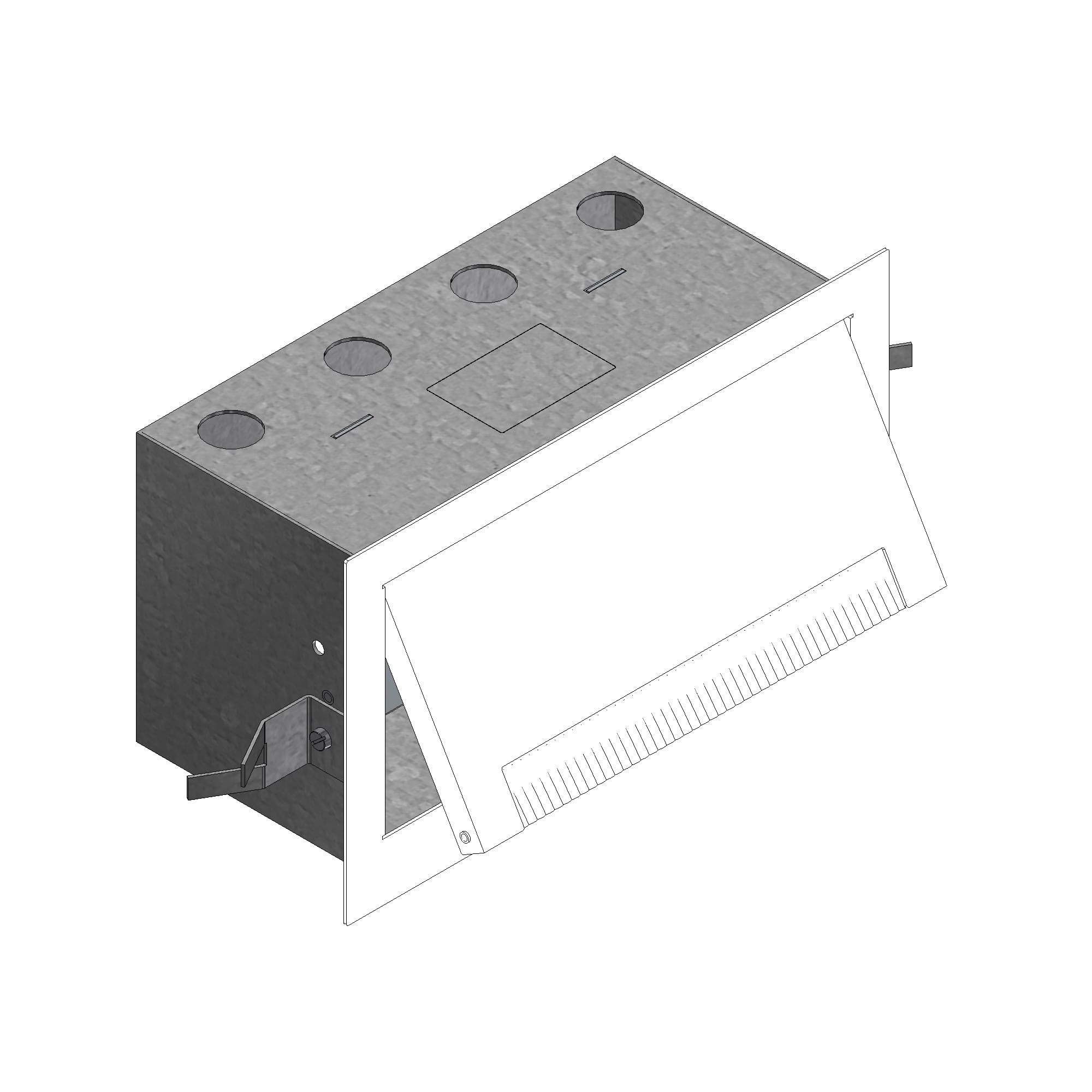 Scatola raccordo a parete WAD 250x140 Scatola raccordo a parete WAD 250x140