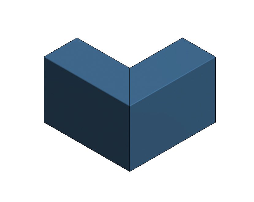 Angolare 90° est. a spigolo KOK 200x120 Angolare 90° est. a spigolo KOK 200x120