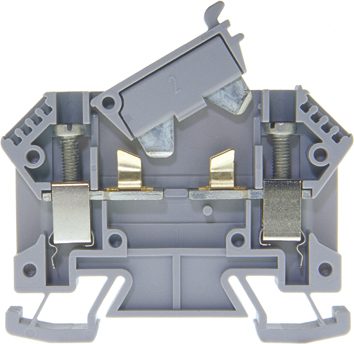 Frakoblingsklemme DIN35 6 mm² grå