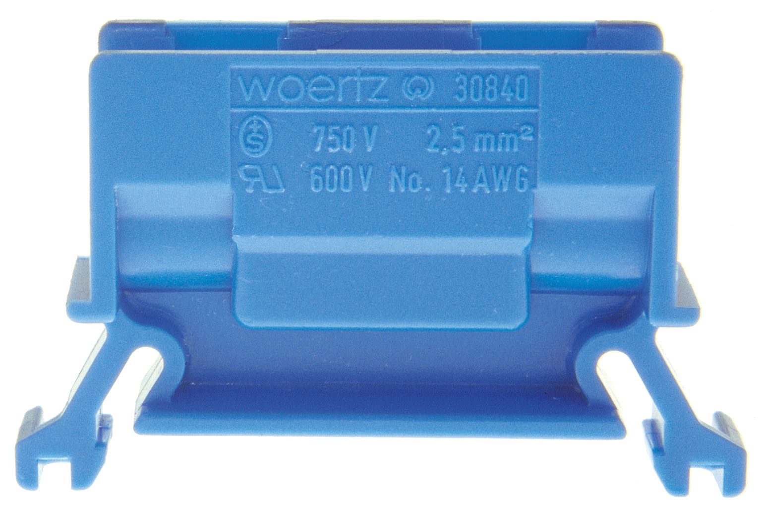 Forgreningsklemme DIN35 2,5 mm2 blå