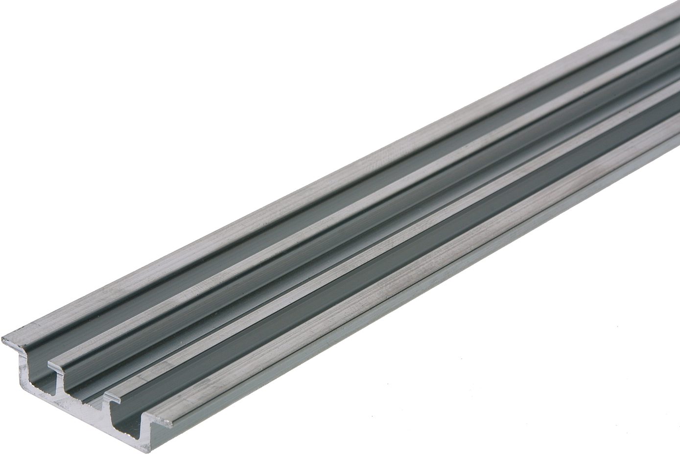 Kombinasjonsskinne DIN35/DIN15 av aluminium 2 m