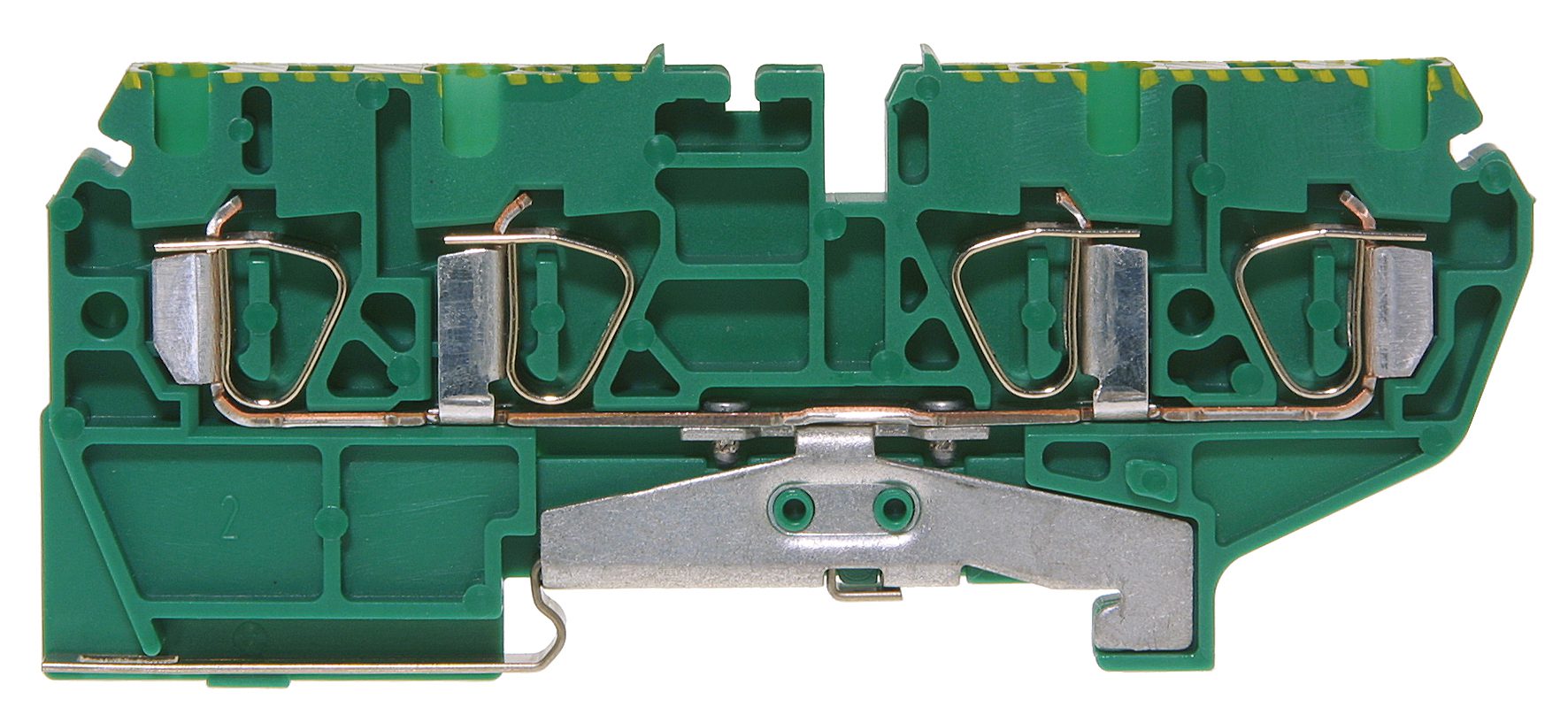 PE-spenningsklemme DIN35 2,5 mm² grønn/gul