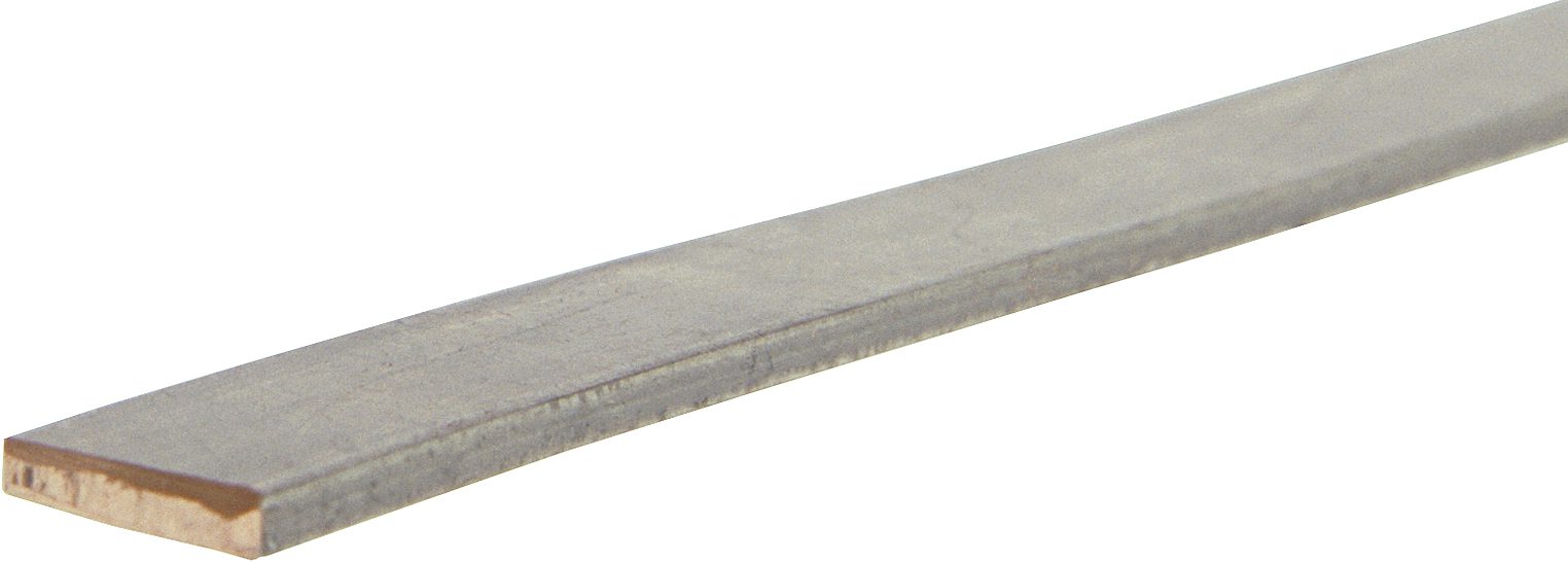 Strømskinne Cu 10x2mm, lengde 1000mm