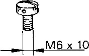 Tetningsskrue M6x10