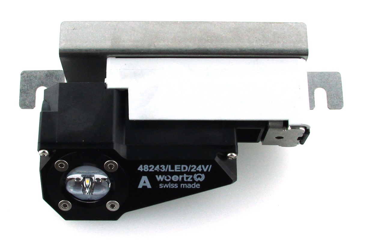 Stikkontakt FK LED A IP68 24DC 50° Rekkverk rød