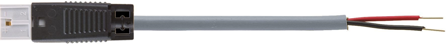 Tilkoblingskabel Woertz C Woertz-M 2x0,5² 3m, halogenfri buss grå
