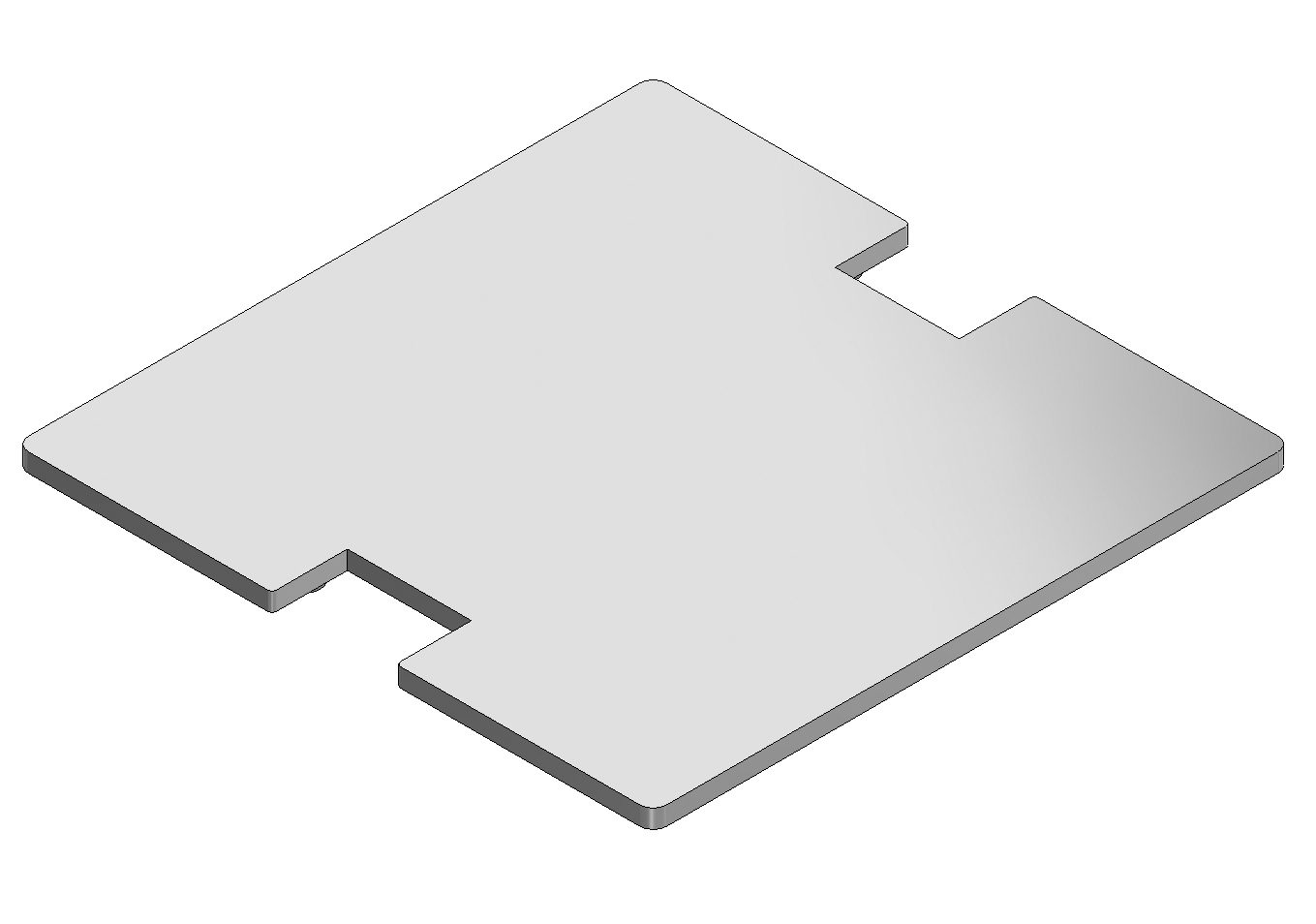 Aluminiumsdeksel synlig BAK4/ DAK8825 KM elx