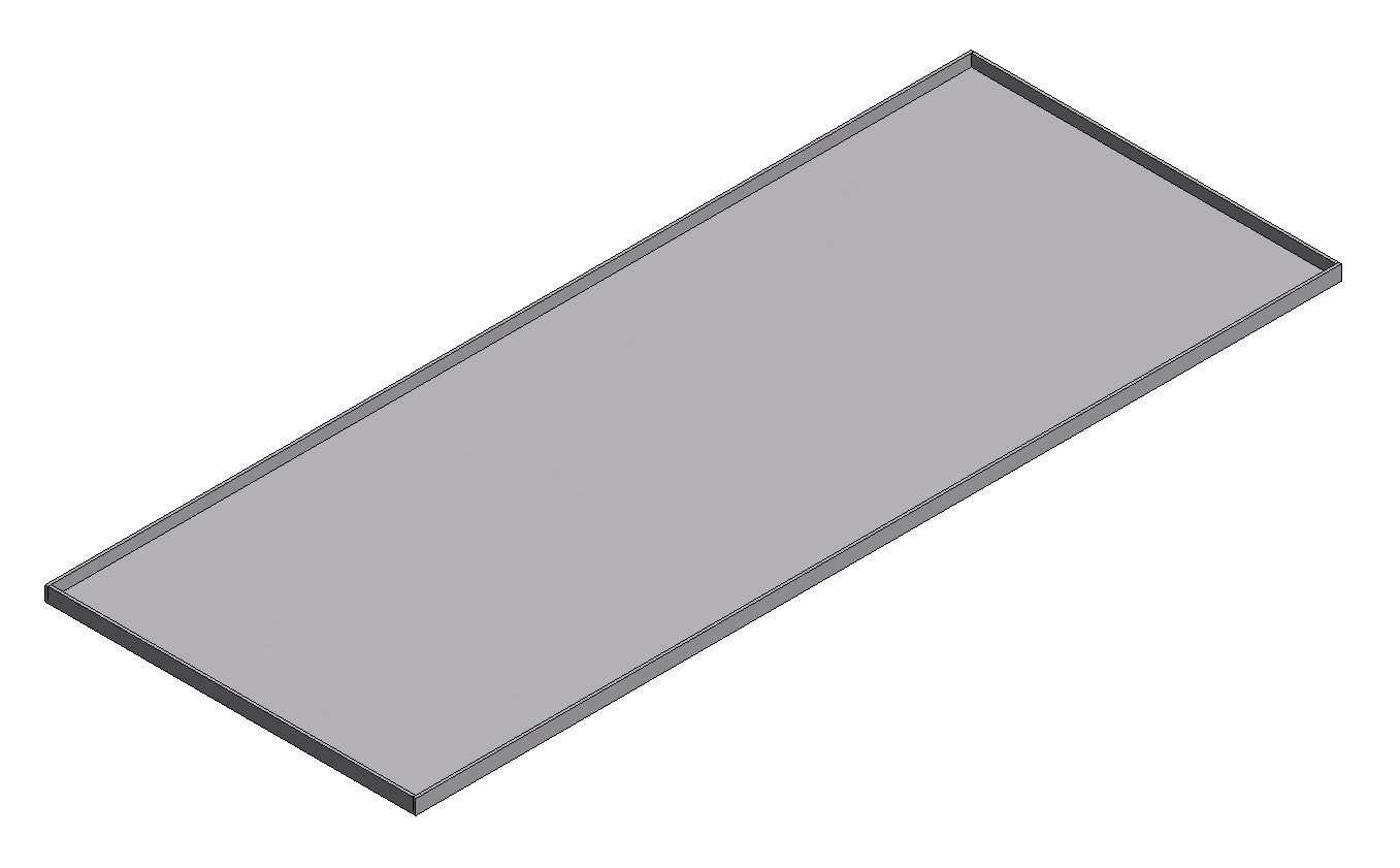 Aluminiumsdeksel med kant 22 BOK 8880/400