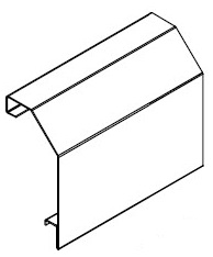 Opphengsdeksel avfasing fargevalg KOK 180x90 SOK