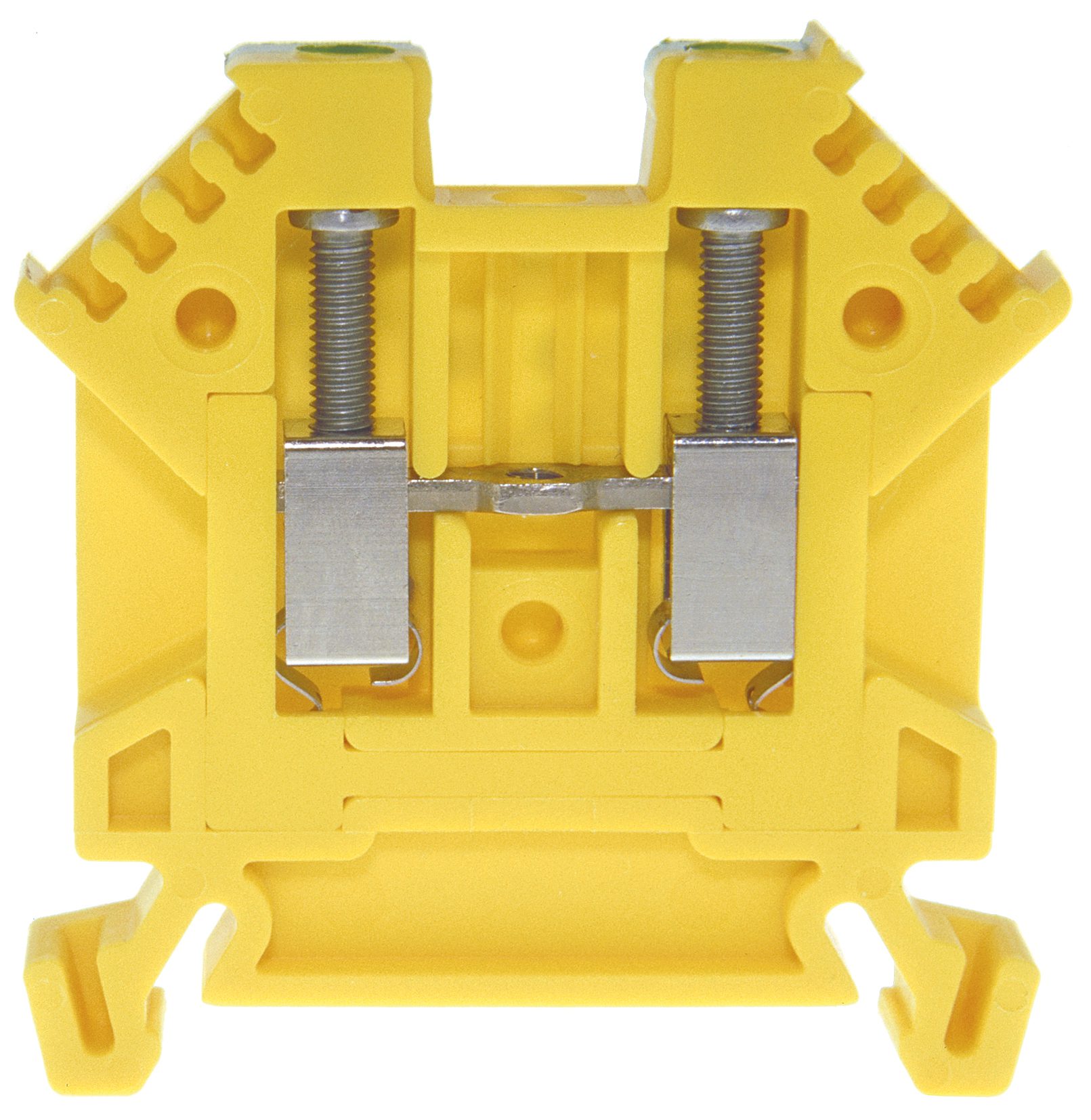 Aansluitblok DIN35 2.5mm² 46x6x43mm groen-geel geïsoleerd