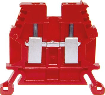 Klemmenblok DIN35 2,5mm² rood