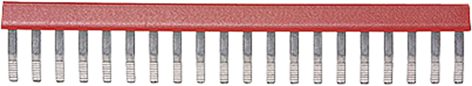 Doorverbindingshark 20-polig rood 5,08mm
