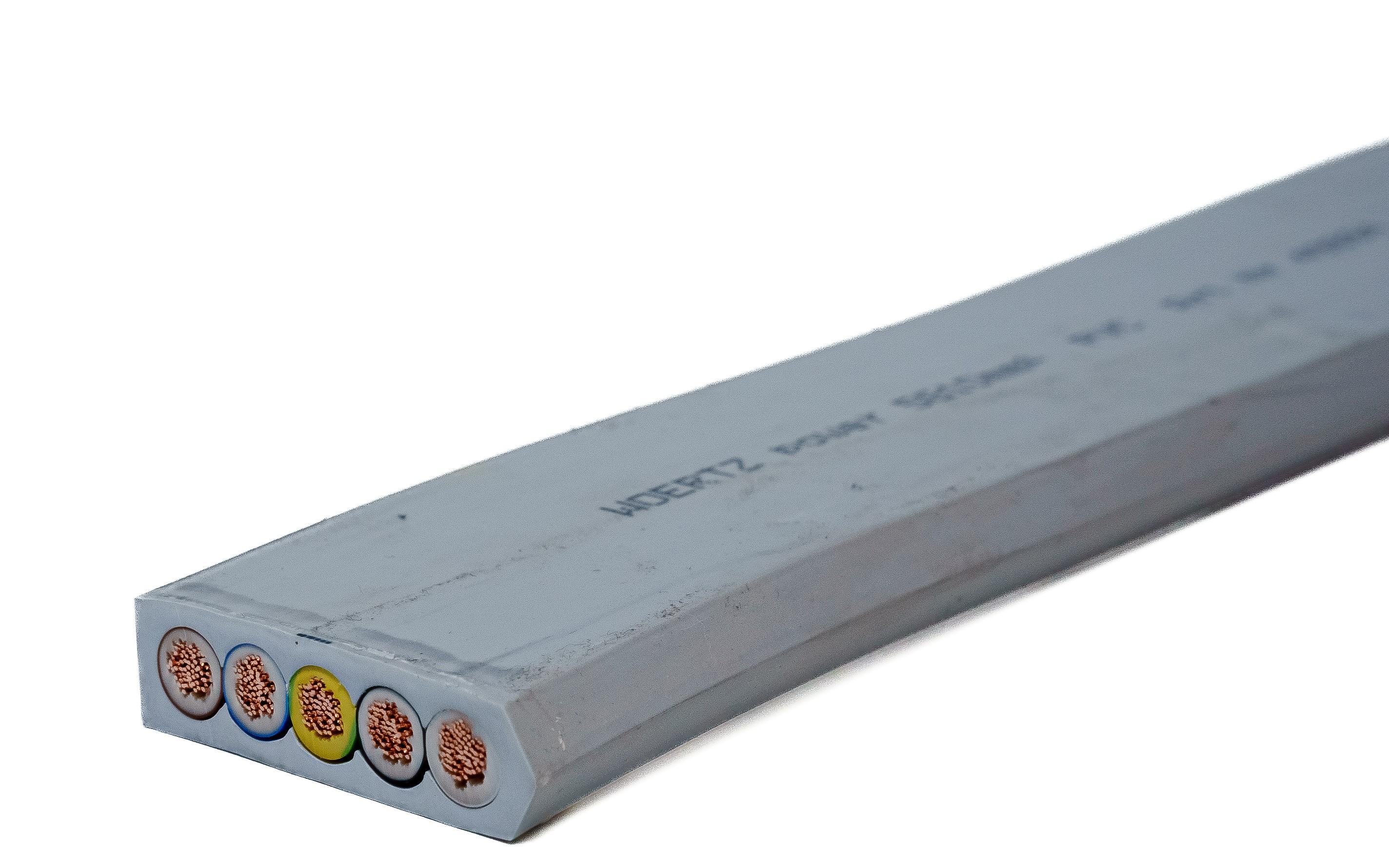 Platte kabel vermogen 5G10mm² PVC GR