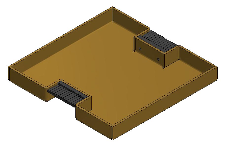 Messing deksel met rand WAK22 214 BL