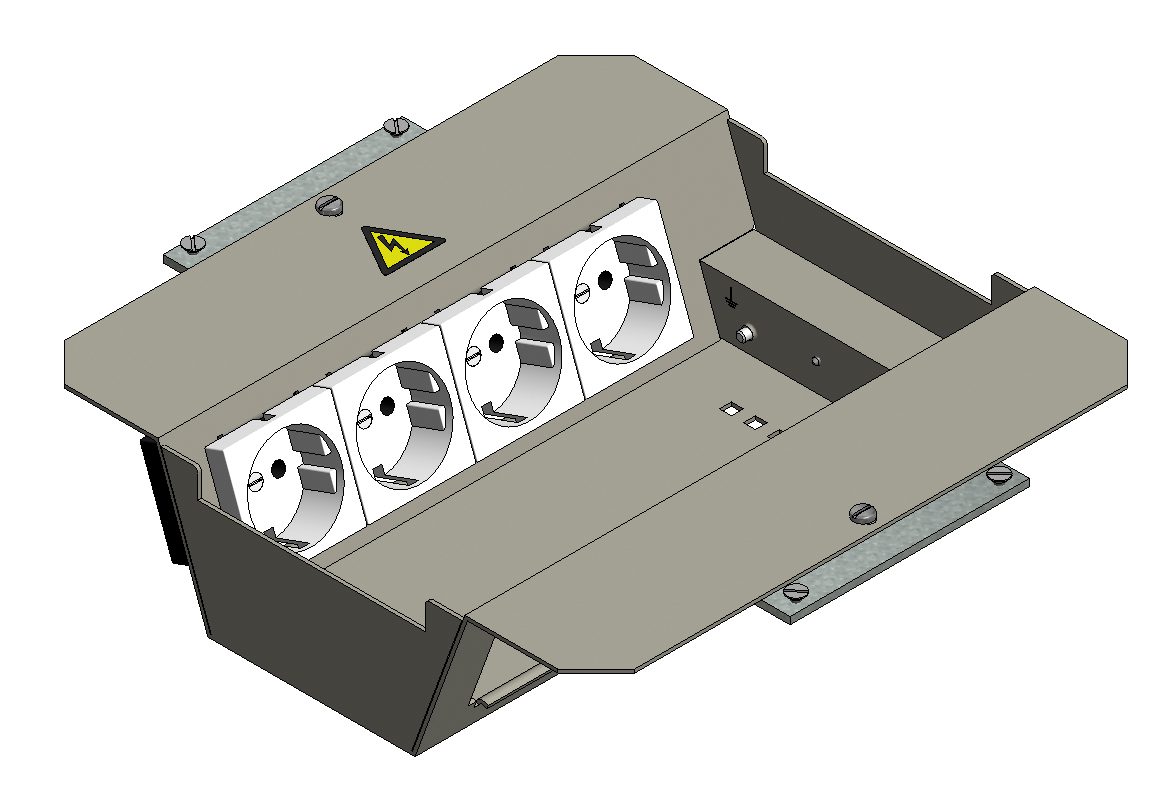 Installatieset 2x8 module LM leeg BAK22 / DAK22